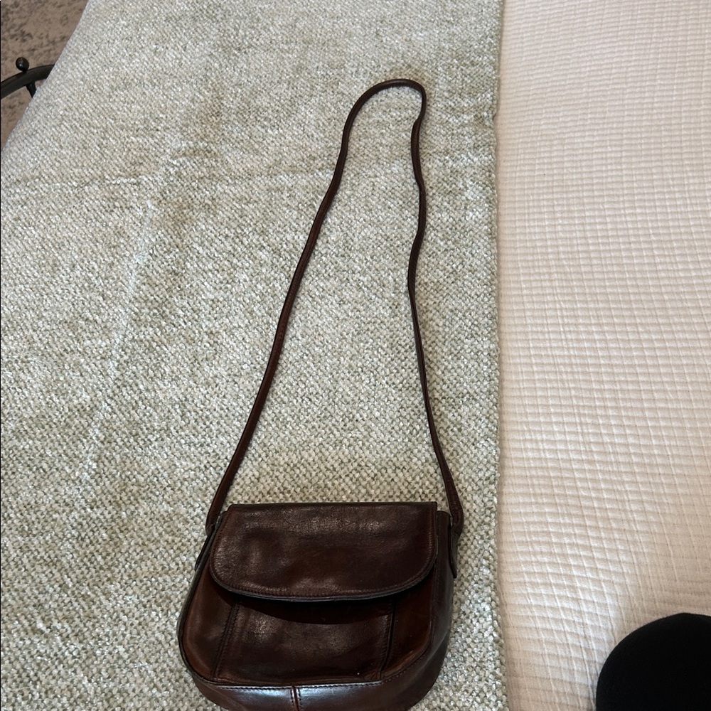 Brown Leather Crossbody Bag